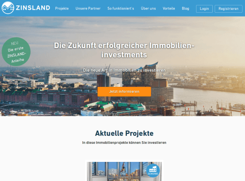 Immobilien Crowdinvesting mit ZInsland
